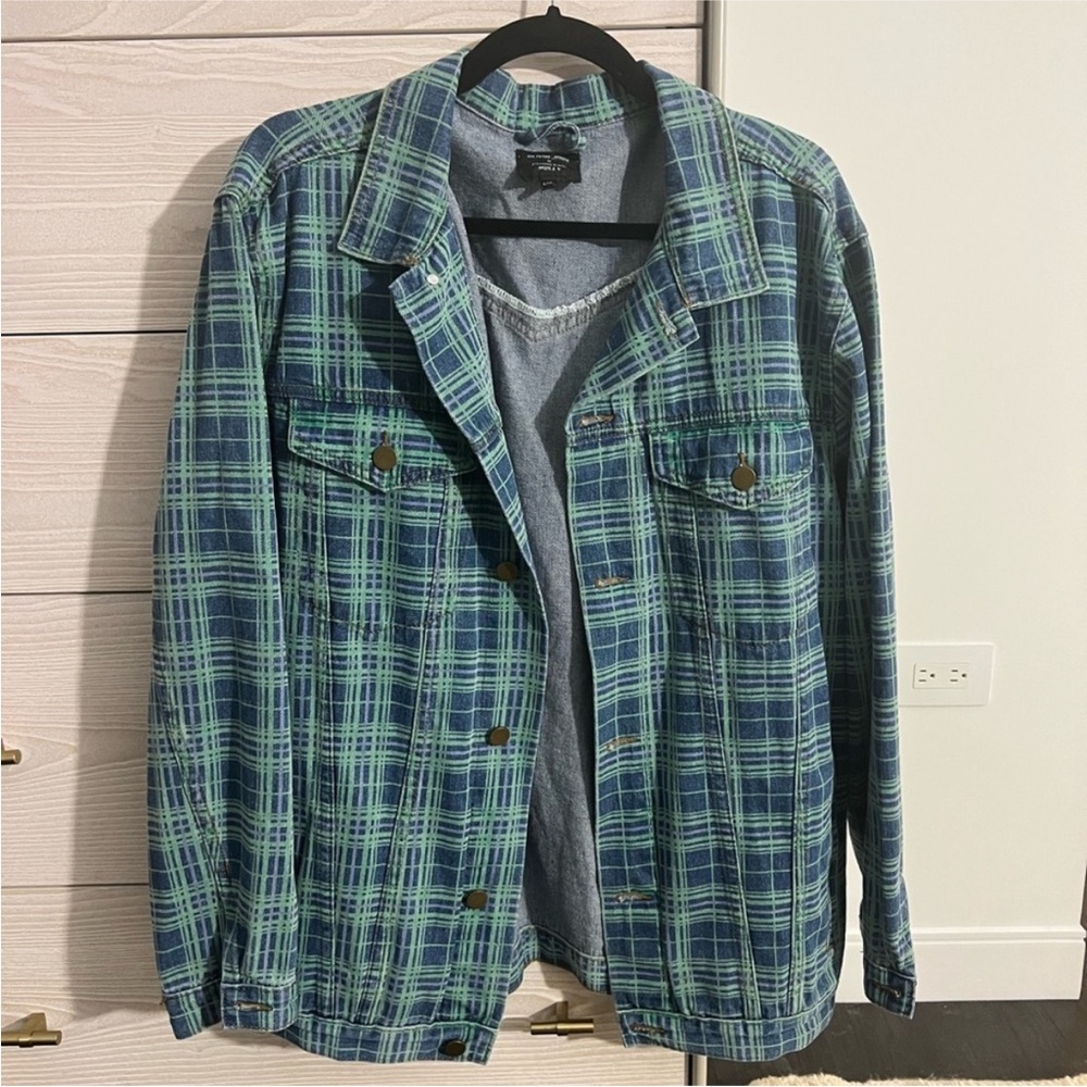 Princess Polly Plaid Oversized Jacket